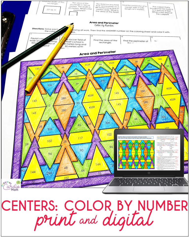 color by number math center