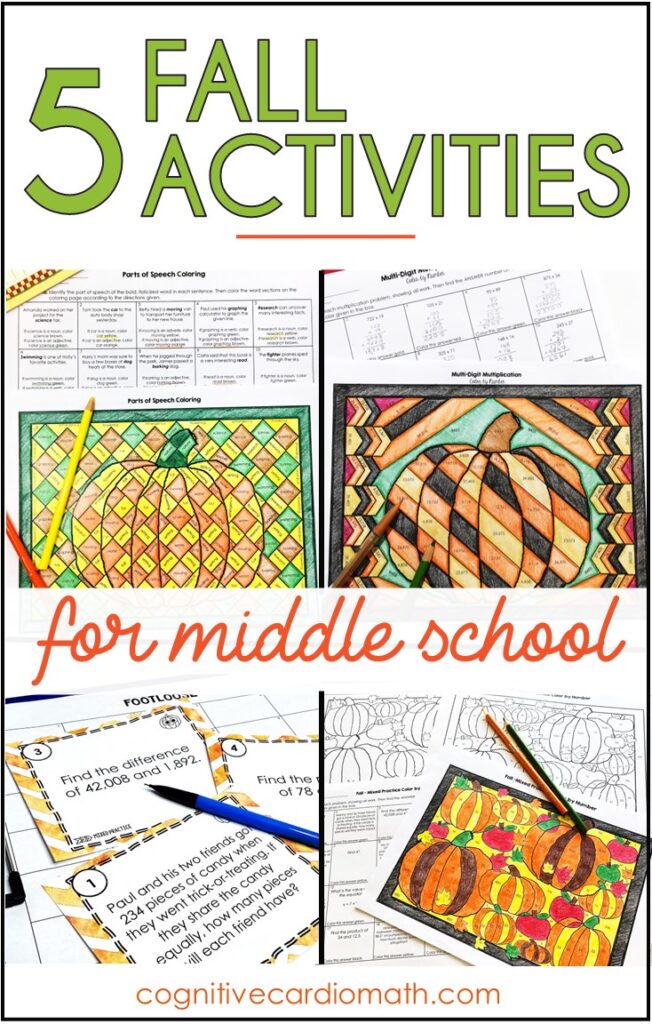 fall activities for middle school