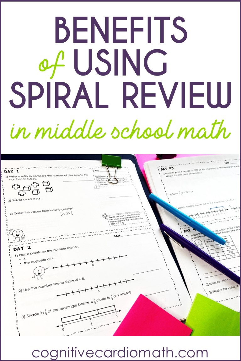 benefits of using spiral review in middle school math