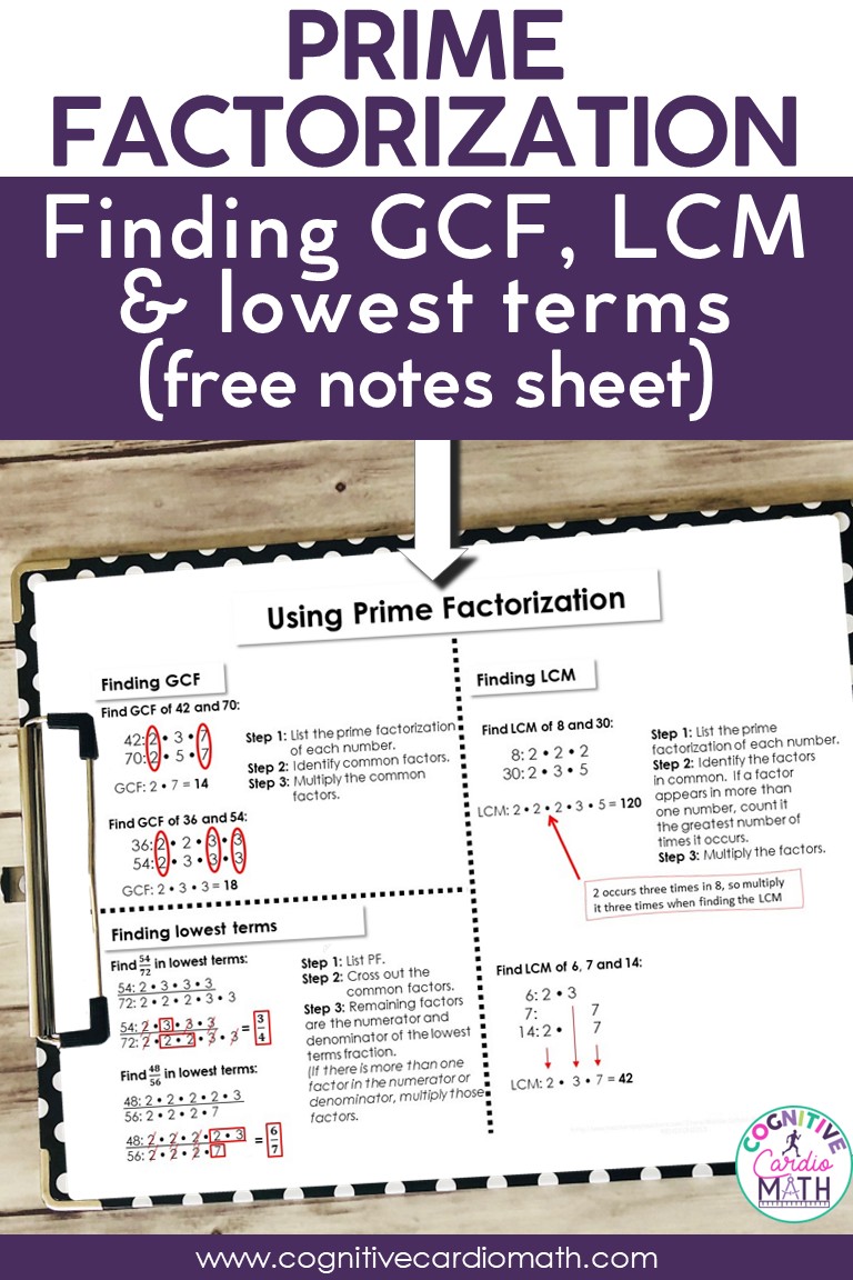 how to use prime factorization