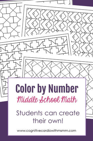 Using color by number activities with distance learning