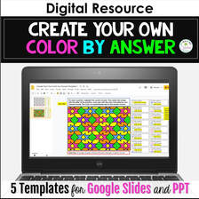 create your own color by answer in google slides