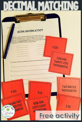Could you use a quick math activity to help your students practice identifying decimals in standard and word form? How about some comparing and ordering of decimals? I've got an activity that covers all of those for you:-)
