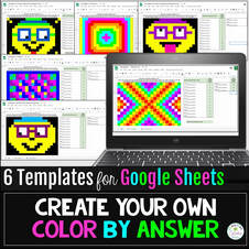 create your own color by answer pixel art