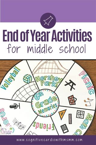 end of year activities for middle school
