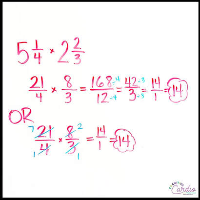 Canceling in fraction multiplication