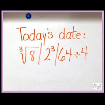 Writing the date as a mathematical expression