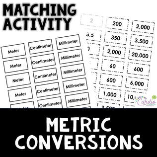 metric conversions matching activity