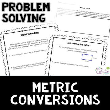 metric conversions free problem solving