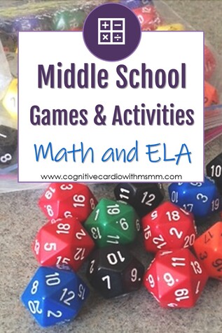 Are you looking for middle school math games and activities? Check out a few in this blog post!