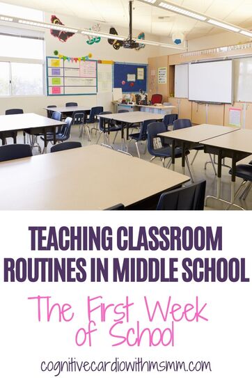 Teaching Routines in middle school.