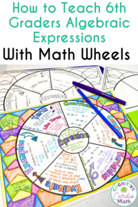 How To Teach 6th Graders Algebraic Expressions With Math Wheels 
