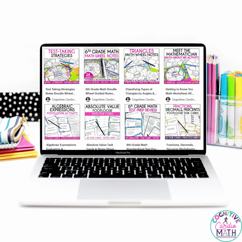 Check out the Cognitive Cardio Math store for more math wheels that will support your special education students.