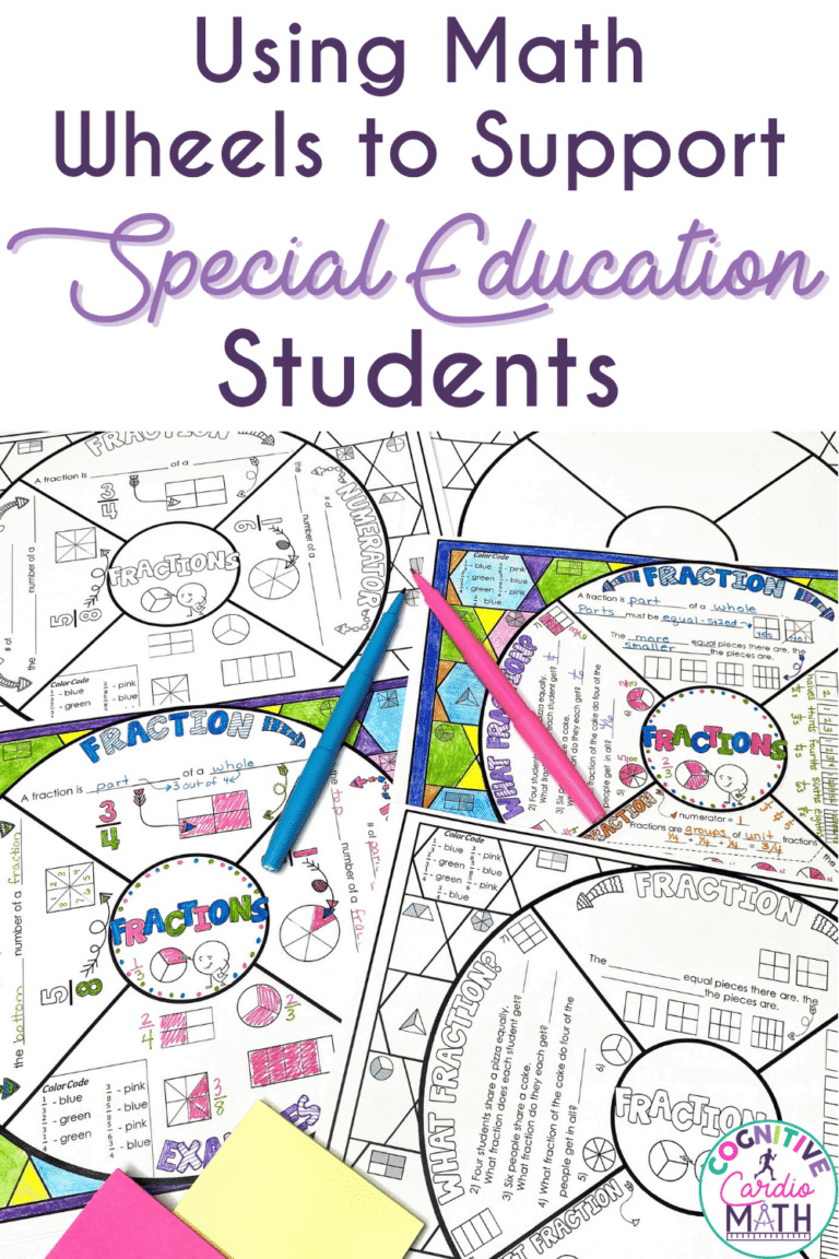 Using Math Wheels to Support Special Education Students