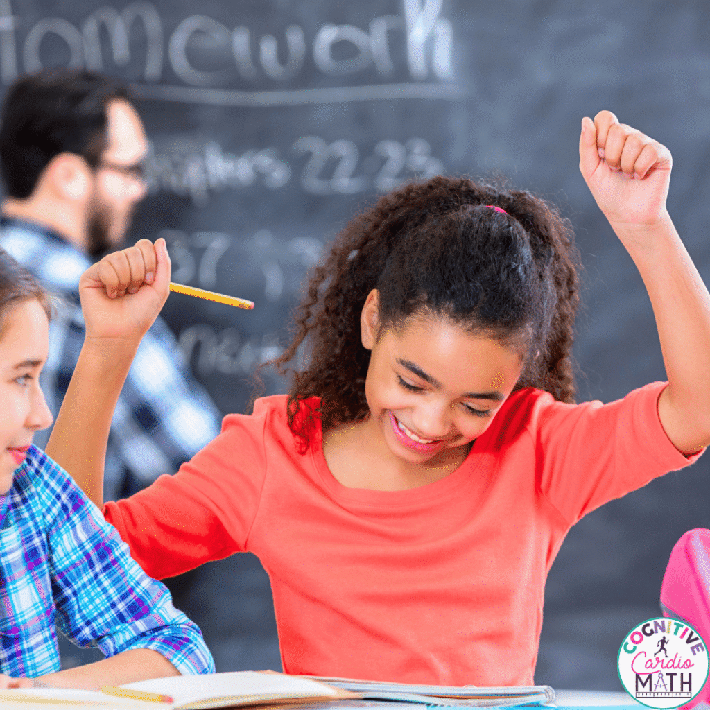 Consistent warm up activities for middle school help bridge that gap and gives your students time to refocus.