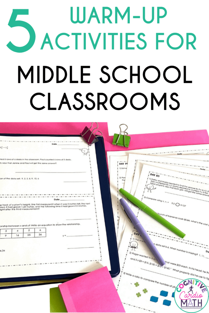 Warm-up Activities for the Middle School Classroom