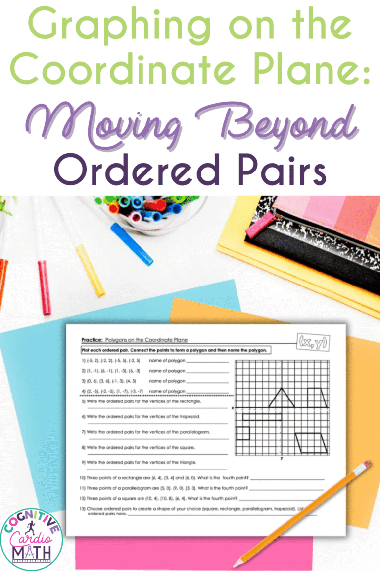 Graphing on the Coordinate Plane - Moving Beyond Ordered Pairs