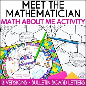 Math About Me Getting to Know You Doodle Wheel