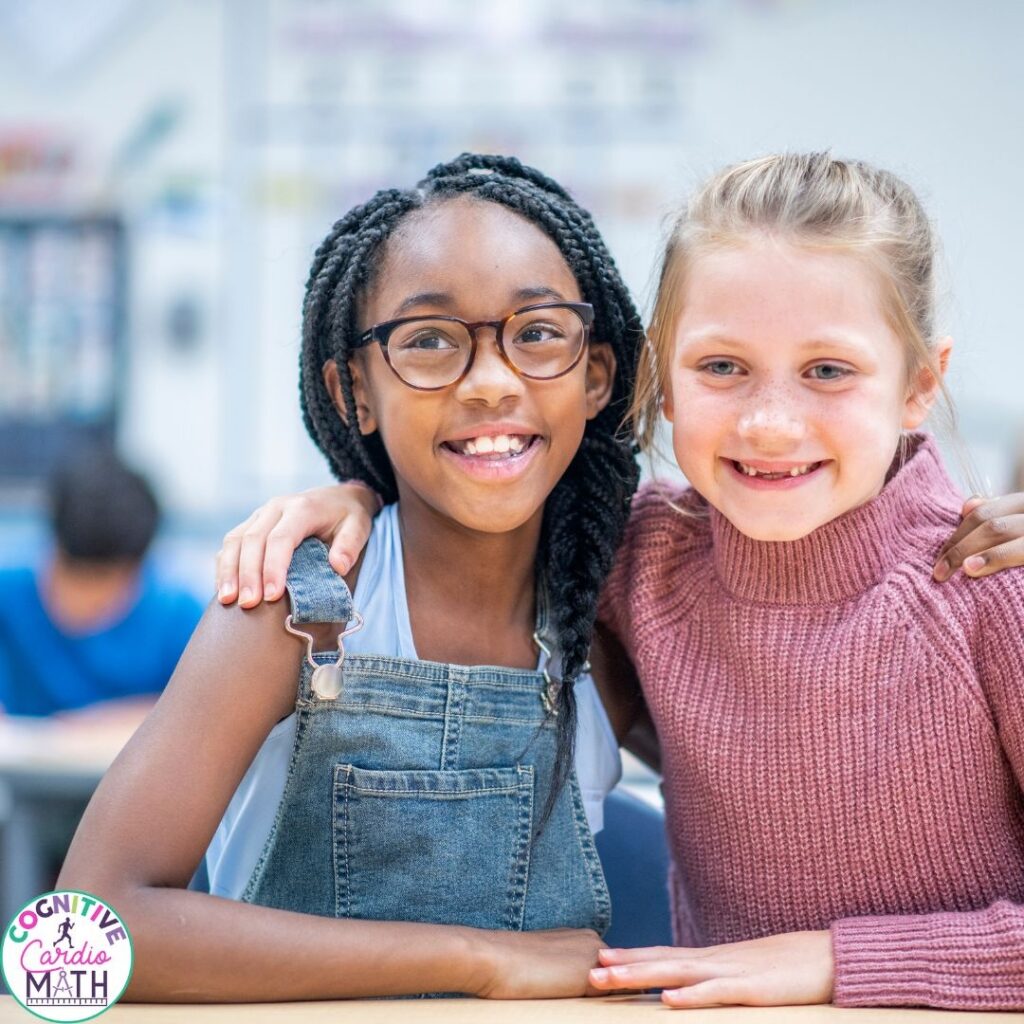 Your students may feel successful after learning to regroup once in a problem. Then they encounter a problem that requires regrouping in several places, and suddenly the process feels new again. Make sure your examples gradually include problems where regrouping happens more than once.